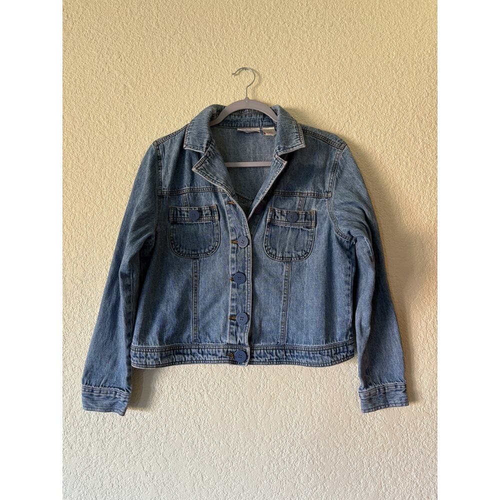 Vintage Bill Blass Jeanswear Denim Jacket Women's Size Medium Large Button